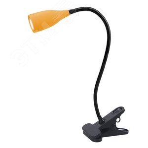 Светильник настольный светодиодный прищепка Механический выключатель UЛм-D501 4W/4000K ORANGE Оранжевый