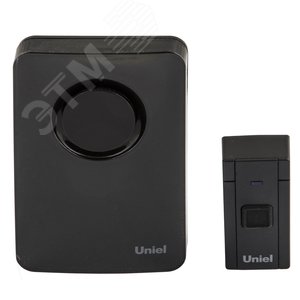 Звонок электронный UDB-092W-R1T1-36S-BL 220В 36 мелодий Блистер Черный ТМ Uniel