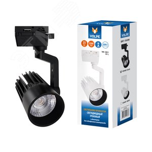 Светильник-прожектор светодиодный трековый ULB-Q274 25W/4000К BLACK 2200 Лм Белый свет (4000К) Корпус черный