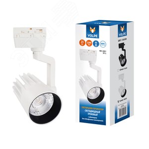 Светильник-прожектор ULB-Q274 25W/4000K WHITE светодиодный трековый 2200 Лм Белый свет (4000К) Корпус белый ТМ Volpe