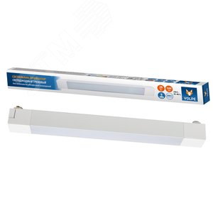 Светильник-прожектор LB-Q281 20W/4000K WHITE сcветодиодный трековый Линейный 1600 Лм Белый свет (4000К) Корпус белый ТМ Volpe