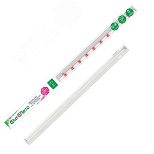 Светильник ULI-P18-18W/SPFB IP40 WHITE для растений светодиодный линейный, 560мм, выкл. на корпусе. Спектр для фотосинтеза.ФитоЛето