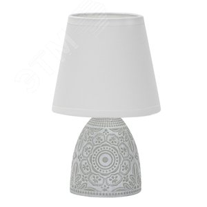 Светильник настольный декоративный под лампу Е14 40W Механический выключатель UML-B301 E14 LIGHT GREY Светло-серый