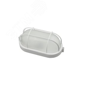 Светильник влагозащищенный под лампу Е27 UWL-O02 100W/E27 IP54 WHITE Овал/Решетка