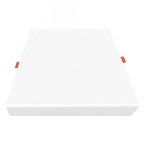 Светильник светодиодныйULM-Q251 18W/4000K WHITE встраиваемый/накладной квадратный Белый свет (4000К) Корпус белый ТМ Volpe