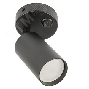 Светильник DLC-S620 GU10/B BLACK декоративный накладной серия Sotto Без лампы цоколь GU10 Выкл на корпусе Металл Черный TM Fametto