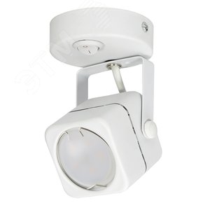 Светильник DLC-S613 GU10/B WHITE декоративный накладной  Sotto Без лампы цоколь GU10 Выкл на корпусе металл белый Fametto