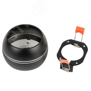 Светильник DLC-S614 GX53 BLACK/SILVER  декоративный встраиваемый/накладной серия Sotto Без лампы цоколь GX53 Металл Черный/Серебро TM Fametto