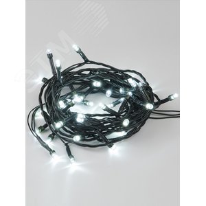 Гирлянда светодиодная 5м 50 светодиодов Провод зеленый ULD-S0500-050/DGA WHITE IP20