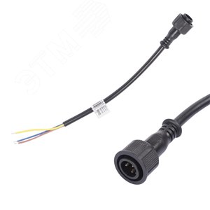 Провод UCX-LL2/L52-0.25м/M7 220V BLACK 25см для подключения линейных прожекторов 220V серии L52, L53. Разъем ''папа''