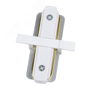 Соединитель UBX-Q123 R11 WHITE 1 POLYBAG для 2-х шинопроводов типа R, прямой внутренний. Однофазный белый