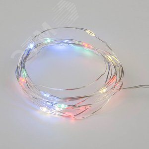 Гирлянда светодиодная Роса с пробкой на батарейках 3хLR44(в/к) 2м 20 светодиодов ULD-S0200-020/SСR/3LR MULTI IP20 WINESTOPPER Разноцветный свет Провод