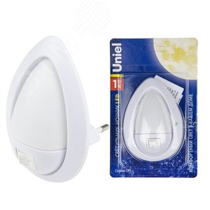 Светильник-ночник- огонек DTL-314 Механический выключатель белый