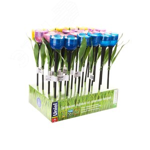 Светодиодный садовый светильник на солнечной      батарее СОЛАР USL-C-651/PT305 TULIP SET 24