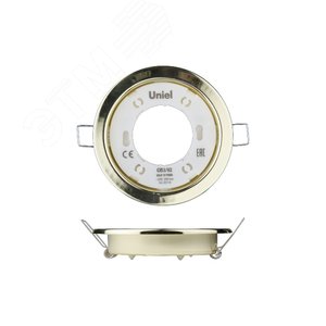 Светильник ультркий встраиваемый В составе набора из 10шт GX53/H2 GOLD 10 PROM Корпус золото Картон