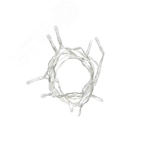 Гирлянда светодиодная на батарейках 2AA (не в/к) 15м 10 светодиодов Разноцветный свет Провод прозрачный ULD-S0150-010/STB/2AA MULTI IP20TM Uniel