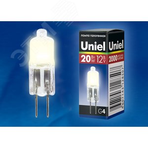 Лампа галогенная JC-12/20/G4  Картонная коробка