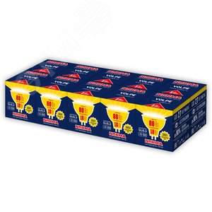 Лампа светодиодная 10 Вт Патрон GU5.3 Форма JCDR матовая Серия Norma Теплый белый свет 3000K Картон ТМ Volpe LED-JCDR-10W/WW/GU5.3/NR Набор из 10штук