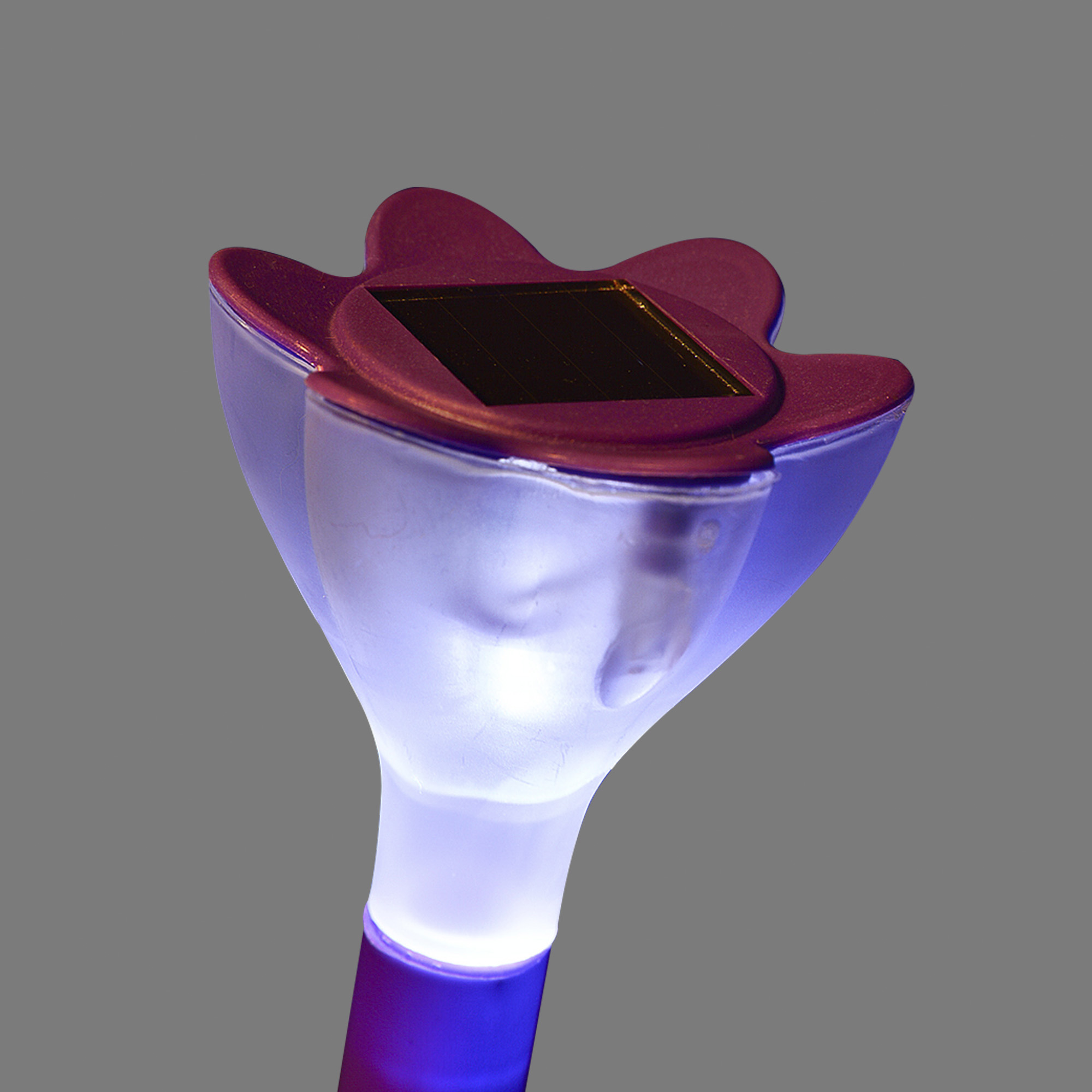 Светодиодный садовый светильник USL-C-417/PT305 на солнечной батарее Purple crocus Classic