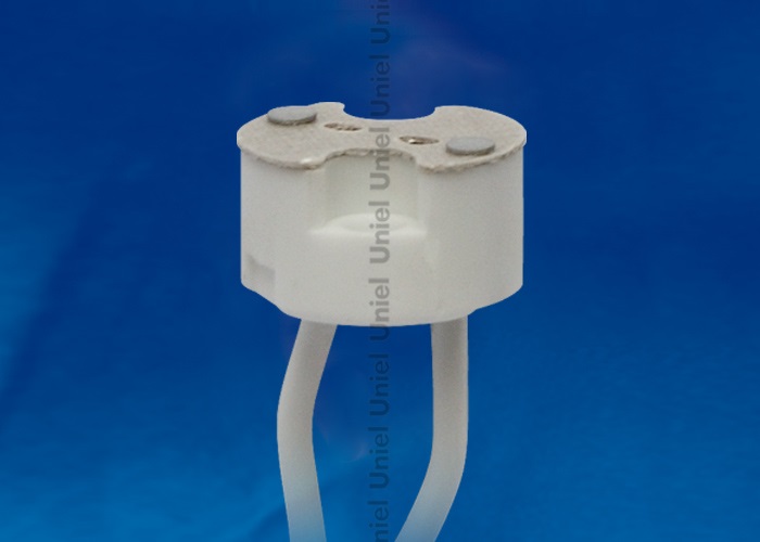 Патрон керамический ULH-GU4/GU5.3-Ceramic-15cm для лампы на цоколе GU4/GU5.3