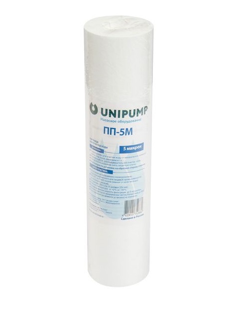 Картридж для магистрального фильтра ПП-5 М 10' полипропиленовый, от механических примесей 5 мкм, дляхолодной воды