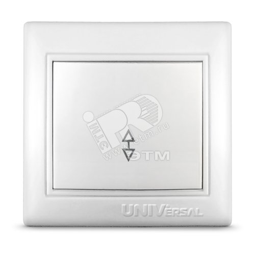 Выключатель Севиль одноклавишный проходной белый
