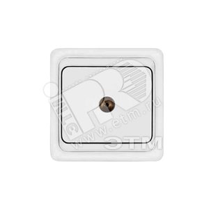 Розетка Валери TV белая