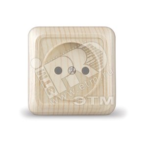 Розетка Олимп без заземления сосна