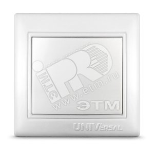 Севиль Выключатель одноклавишный белый