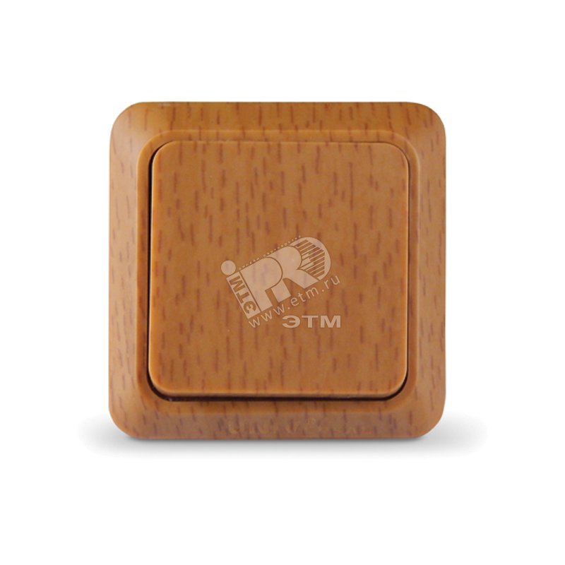 Выключатель Олимп одноклавишный бук