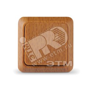 Выключатель Олимп одноклавишный бук