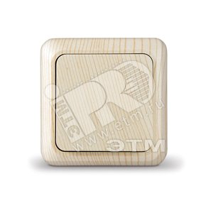 Выключатель Олимп одноклавишный сосна