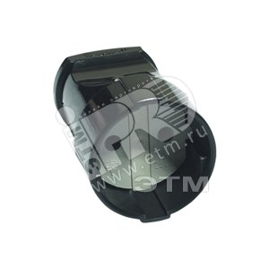 Штепсель без заземления черный