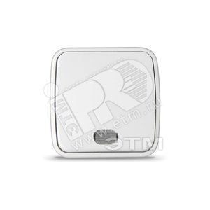 Выключатель Электра одноклавишный с подсветкой белый