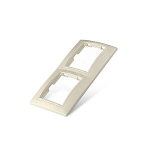 Севиль Рамка двухместная горизонтальная слоновая кость (ivory)