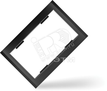 Рамка 2 поста Бриллиант черная