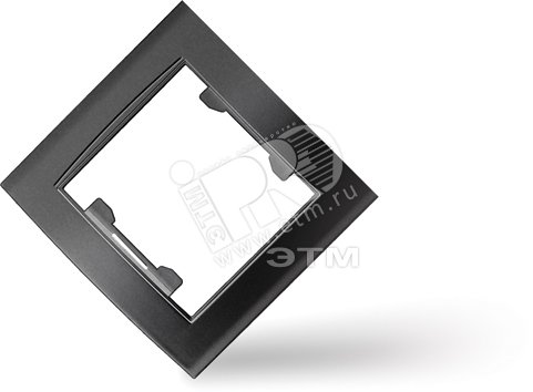 Рамка 1 пост Бриллиант черная