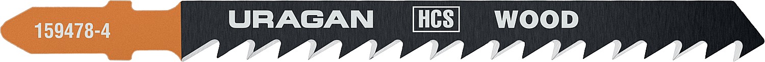URAGAN T144D, T-хвост., по дереву, HCS, шаг 4 мм, 75 мм, 2 шт, полотна для лобзика (159478-4)
