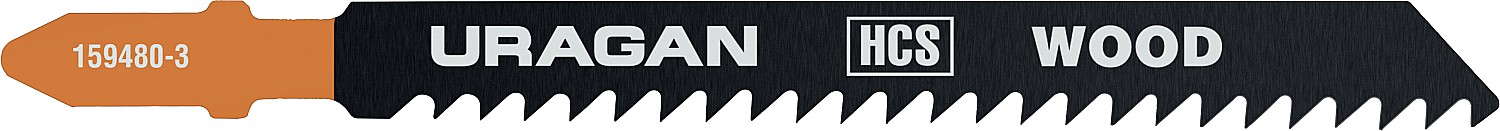 URAGAN T111C, T-хвост., по дереву, HCS, шаг 3 мм, 75 мм, 2 шт, полотна для лобзика (159480-3)