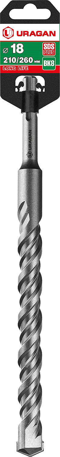 URAGAN 18 х 260 мм, SDS-plus бур (29311-260-18)