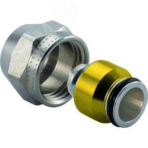 Адаптер зажимной Uni-X MLC 20x2,25-3/4'ВР евроконус, латунный