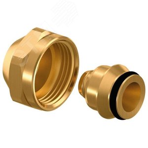 Адаптер зажимной Flex-X PE-X 20x2,0-3/4'ВР евроконус, латунный