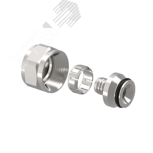 Адаптер обжимной 16x2,0-3/4' ВР, для труб PE-Xa, латунь, Flex-X, евроконус