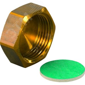 Заглушка 1' ВР для коллектора, с плоским уплотнением