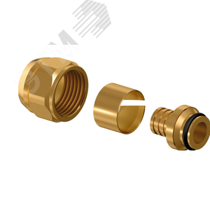 Адаптер обжимной 16x2,2-1/2' ВР, для труб PE-Xa, латунь, Flex-X