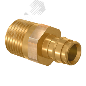 Штуцер 20х1/2' НР для труб PE-Xa, латунь