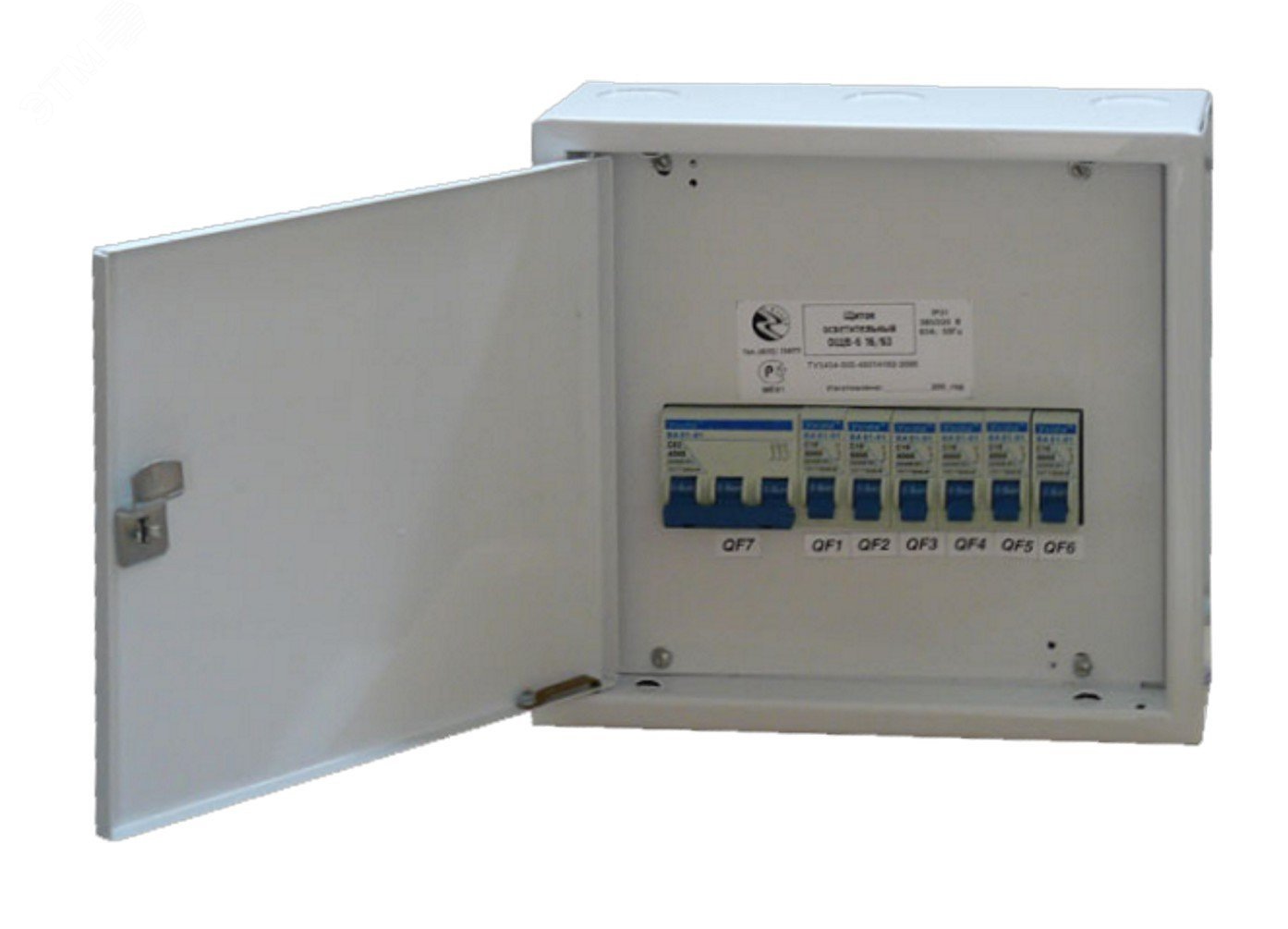 Щиток осветительный ОЩВ 6 16/63А (на базе ЩРН 1х9)