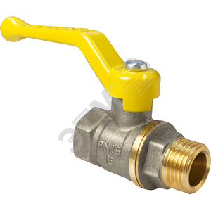 Кран шаровой для газа 11Б27фтМ никелированный 1 1/4' ВН ручка рычаг