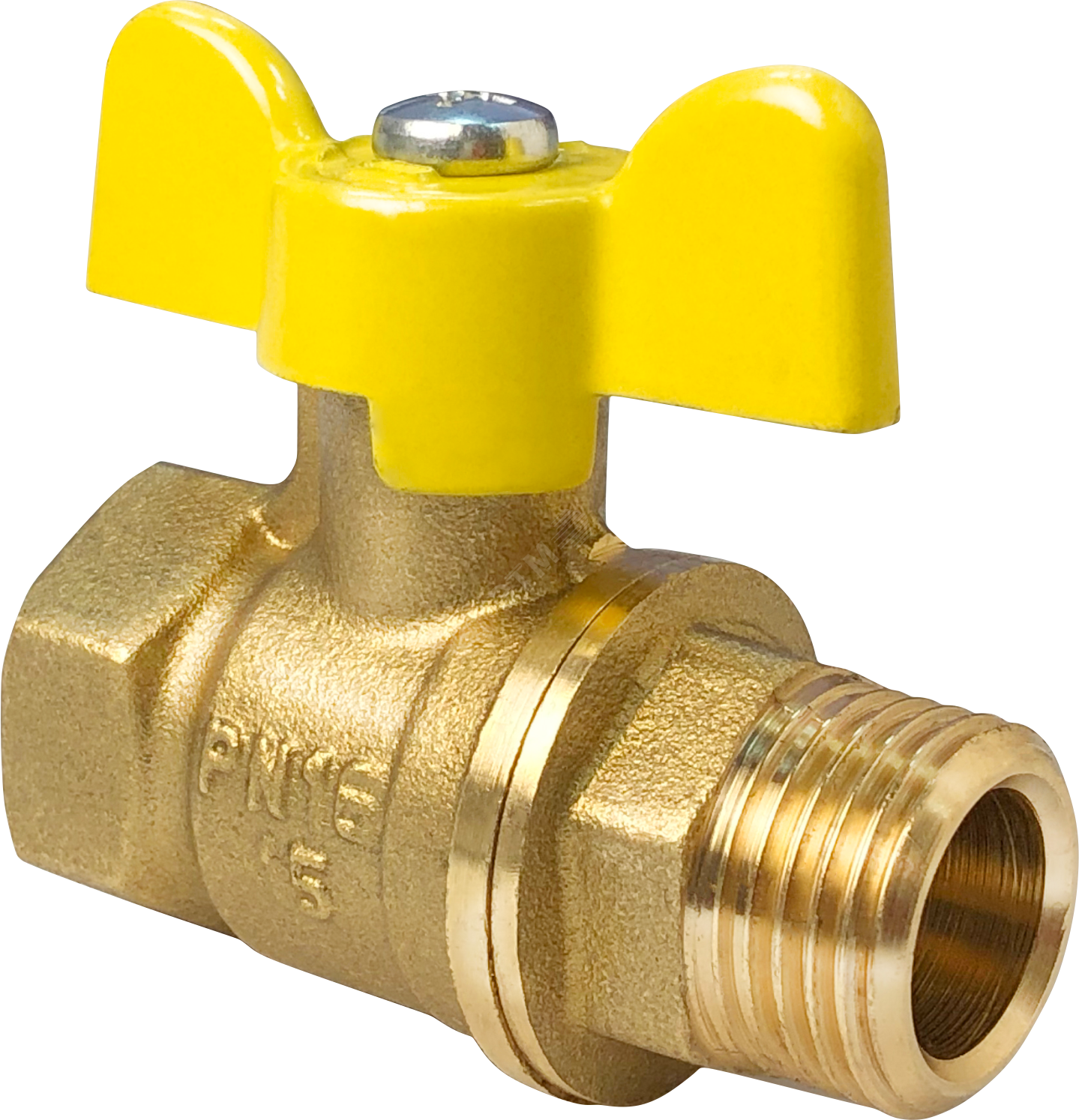 Кран шаровой для газа 11Б27фтМ 1 1/4' ВН ручка бабочка