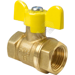 Кран шаровой для газа 11Б27фтМ 1 1/4' ВВ ручка бабочка